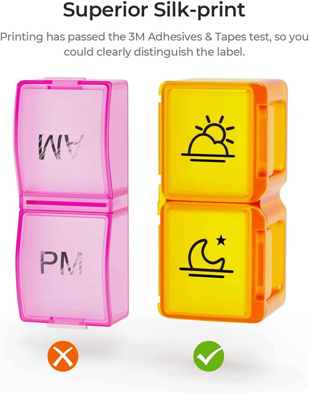 💊 Monthly AM/PM Pill Organizer – Twice-a-Day Medicine & Vitamin Storage with Stickers