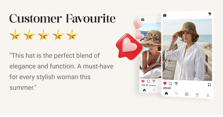 🔥 Hot sale 49% OFF🔥Elegant-Woven Straw Sun Hat with Bow