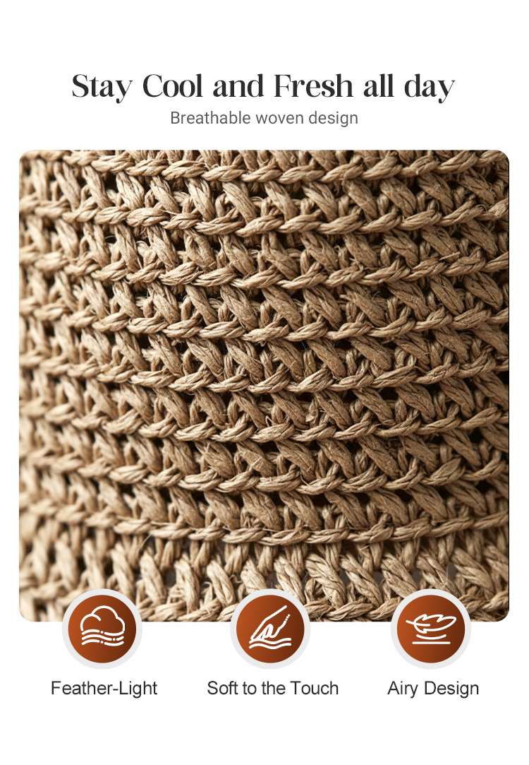 🔥 Hot sale 49% OFF🔥Elegant-Woven Straw Sun Hat with Bow