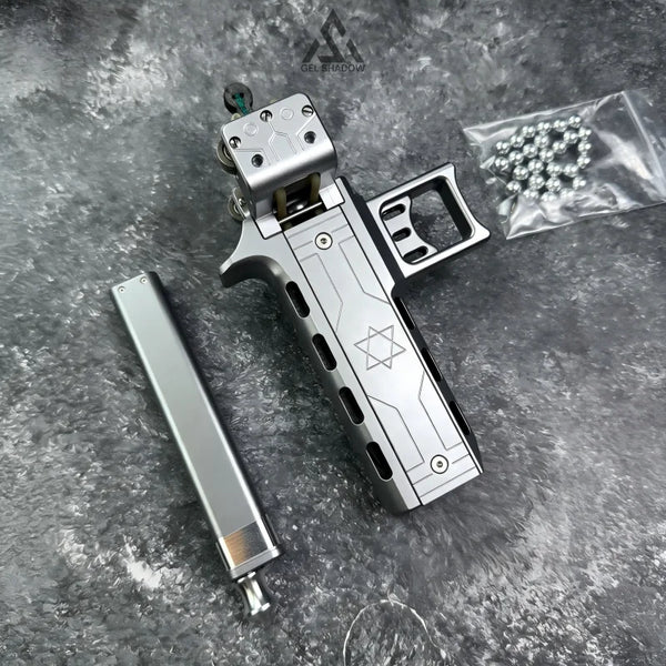 GS272 Semi-auto V5 Slingshot with Double Magazine 22 Shots CNC Aluminum Alloy