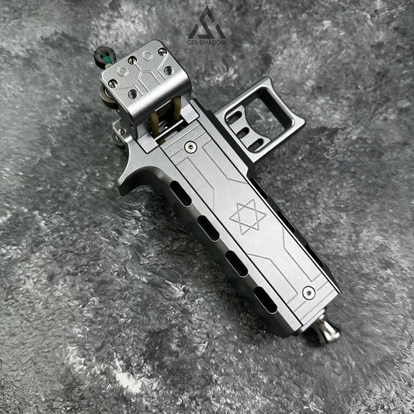GS272 Semi-auto V5 Slingshot with Double Magazine 22 Shots CNC Aluminum Alloy